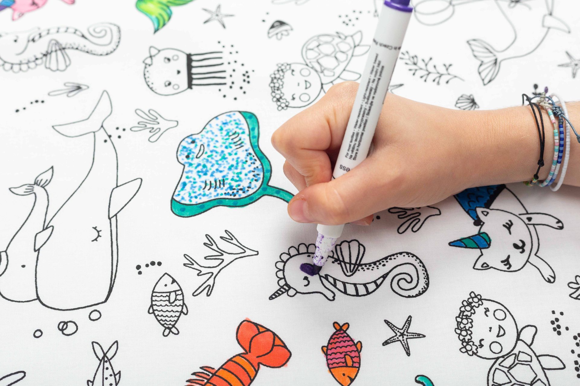 Carioci pentru textile - Centropen / 10 culori - imagine 3