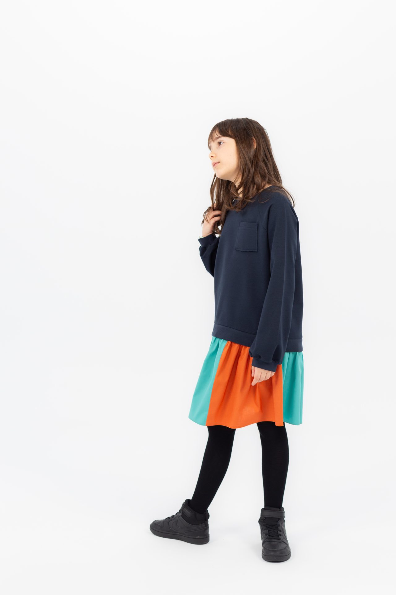 Hanorac care se transformă în rochie - Bluemarin - imagine 3