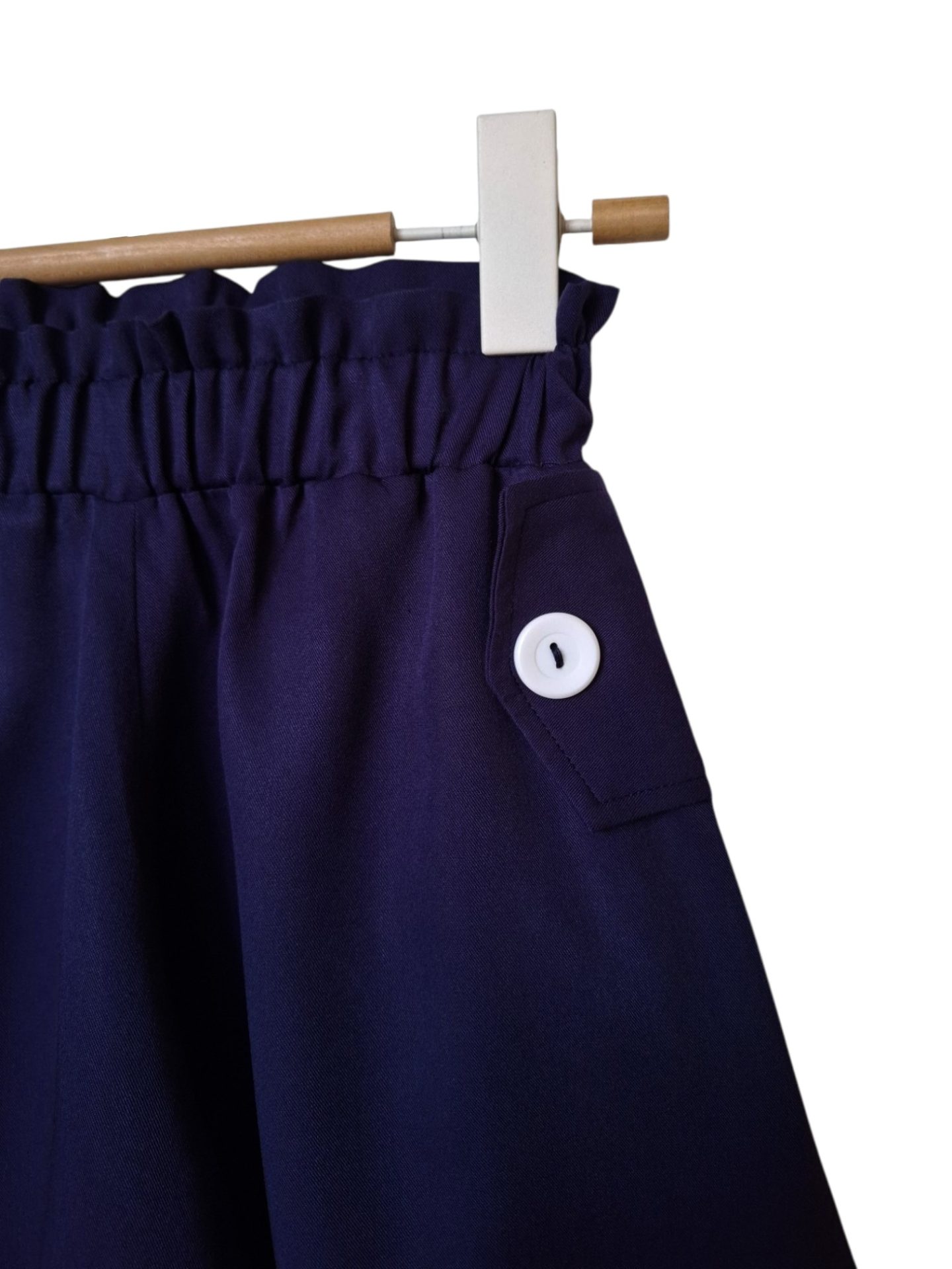 Fustă pantalon fete de vară - bleumarin, ca de școală - imagine 7