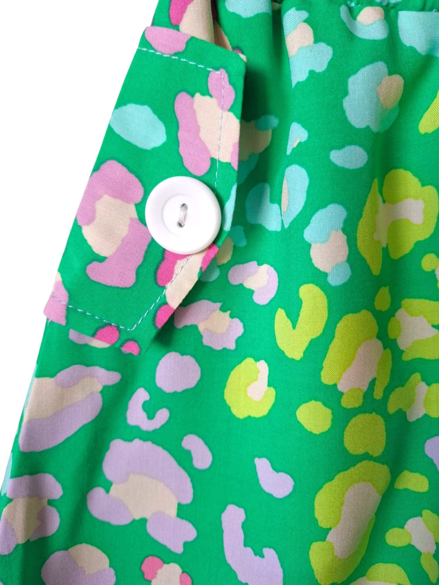 Fustă pantalon fete, de vară - verde - imagine 4